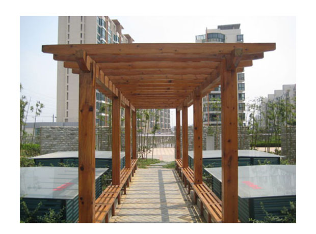 防腐木廊架